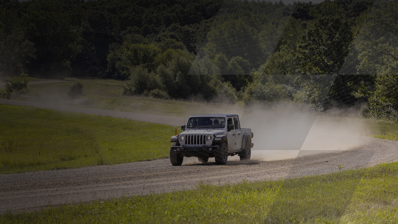 grey car in the Gravel Loop