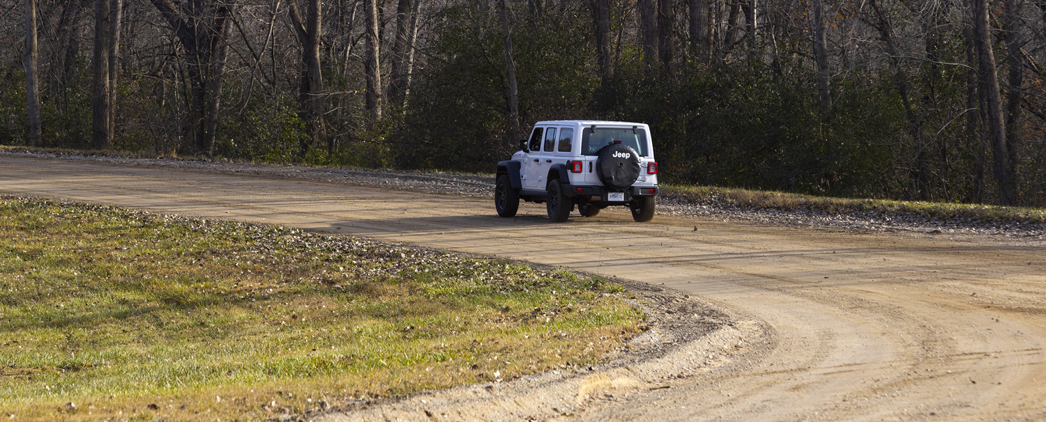 Photo of a grey car in Gravel Loop